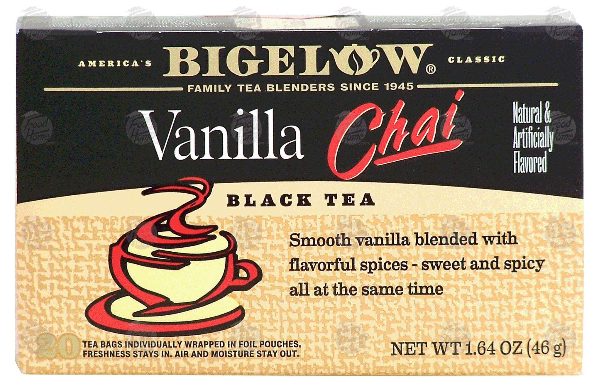 Bigelow  vanilla chai black tea, 20-bags Full-Size Picture